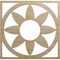 Ekena Millwork Blume Wood Fretwork Pierced Ceiling Medallion, Hickory, 18"OD x 6 1/4"ID x 1/4"T CMWP18X18X0250BLHI - alternate 1